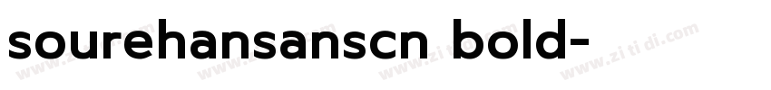 sourehansanscn bold字体转换